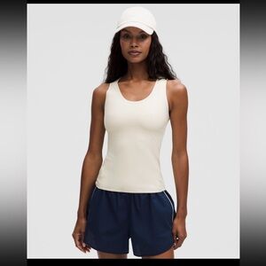 lululemon athletica Cream Scoop Neck Tank